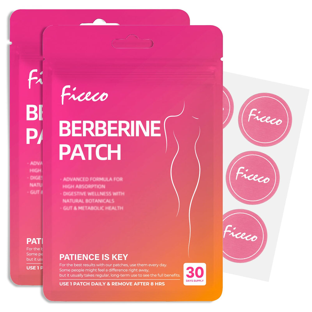 Ficeco Berberine patches pack for convenient daily wear and travel.