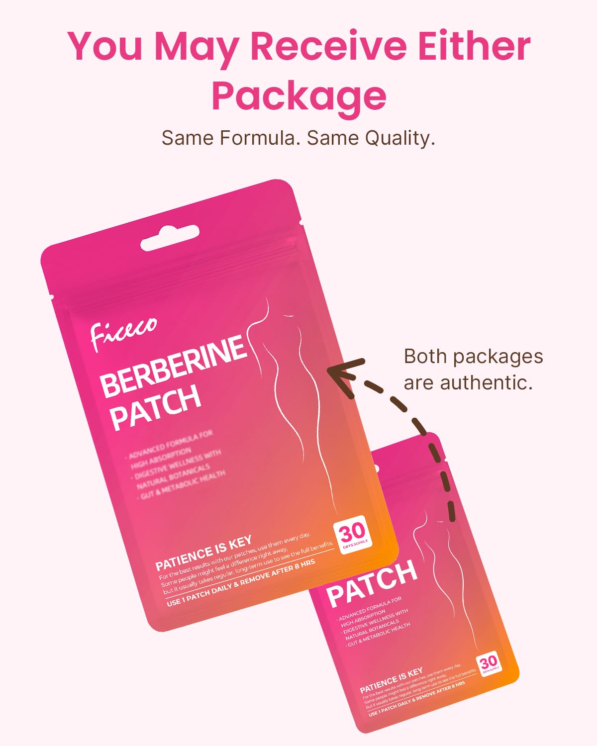Ficeco Berberine patches travel-friendly design fits busy lifestyles.