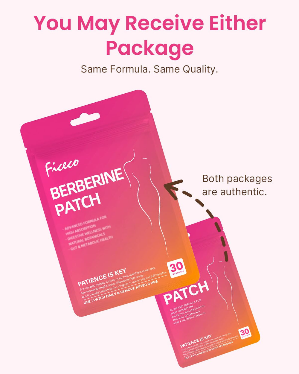 Ficeco Berberine patches travel-friendly design fits busy lifestyles.