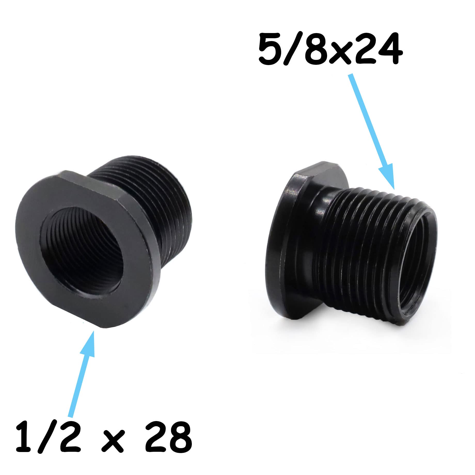 Ficero 2-pack with thread protectors and crush washers for ready installation