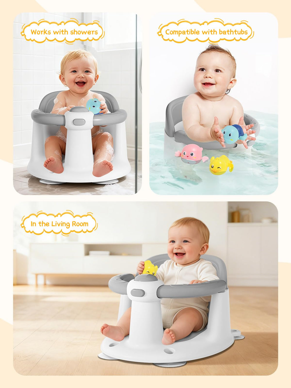 FIDAPEKE soft cushion—gentle support keeps baby comfy during baths.