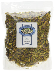 Fiddyment Farms raw pistachio kernels in a resealable bag, gluten-free snack option.