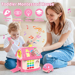 Fidecexv fine motor skills toy with buttons and doors for precise hand movements