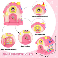 Fidecexv toddler sound and light toy enhances alphabet recognition with lights and animal sounds