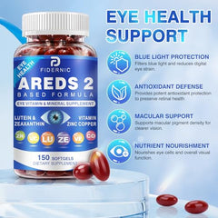 FIDERNIC AREDS2 softgels pour into hand for easy dosing.