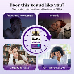Fidus 750mg GABA capsule back shows ingredients for balanced relaxation and natural rest.