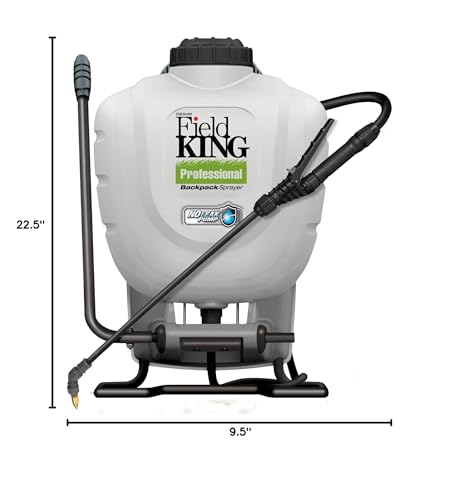 Ergonomic padded straps improve comfort during long spraying sessions.