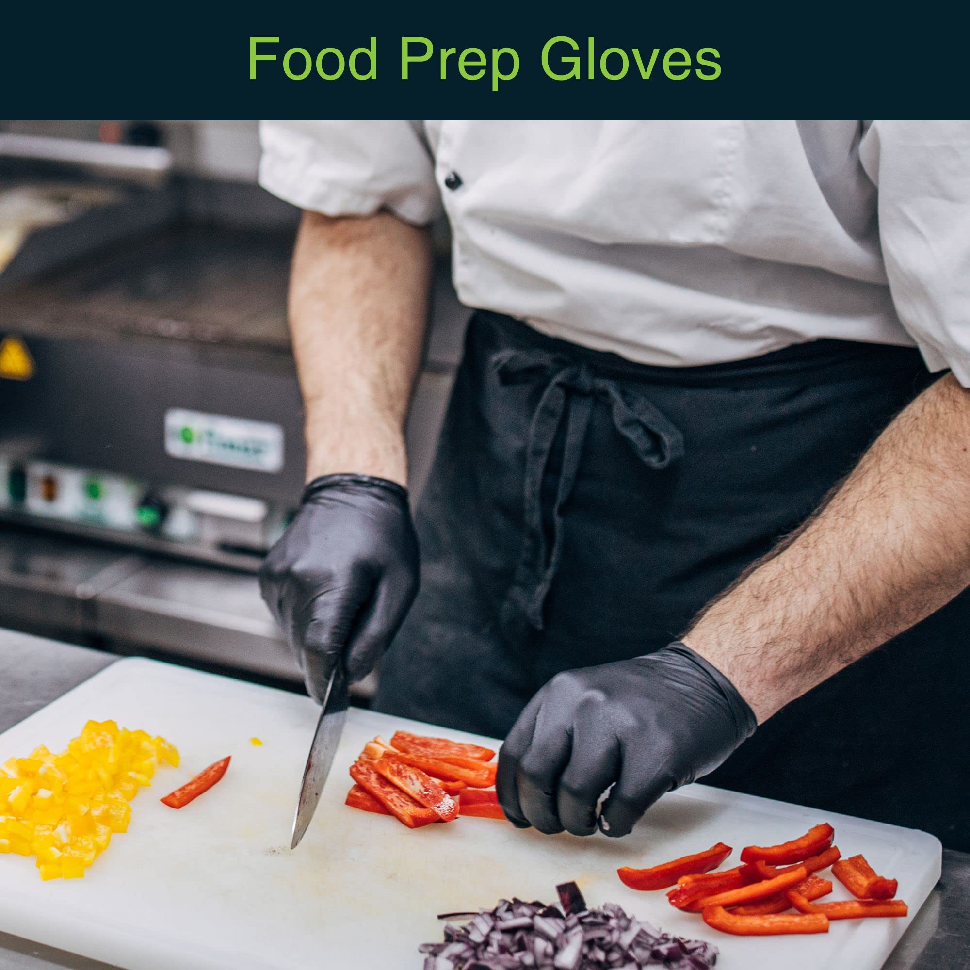FifthPulse clear vinyl gloves, latex-free and powder-free for sensitive skin tasks.