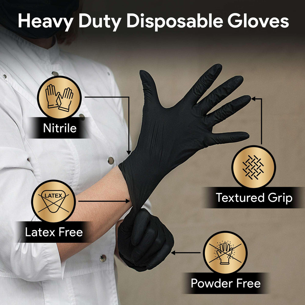 Food-safe FifthPulse nitrile gloves ideal for kitchen prep