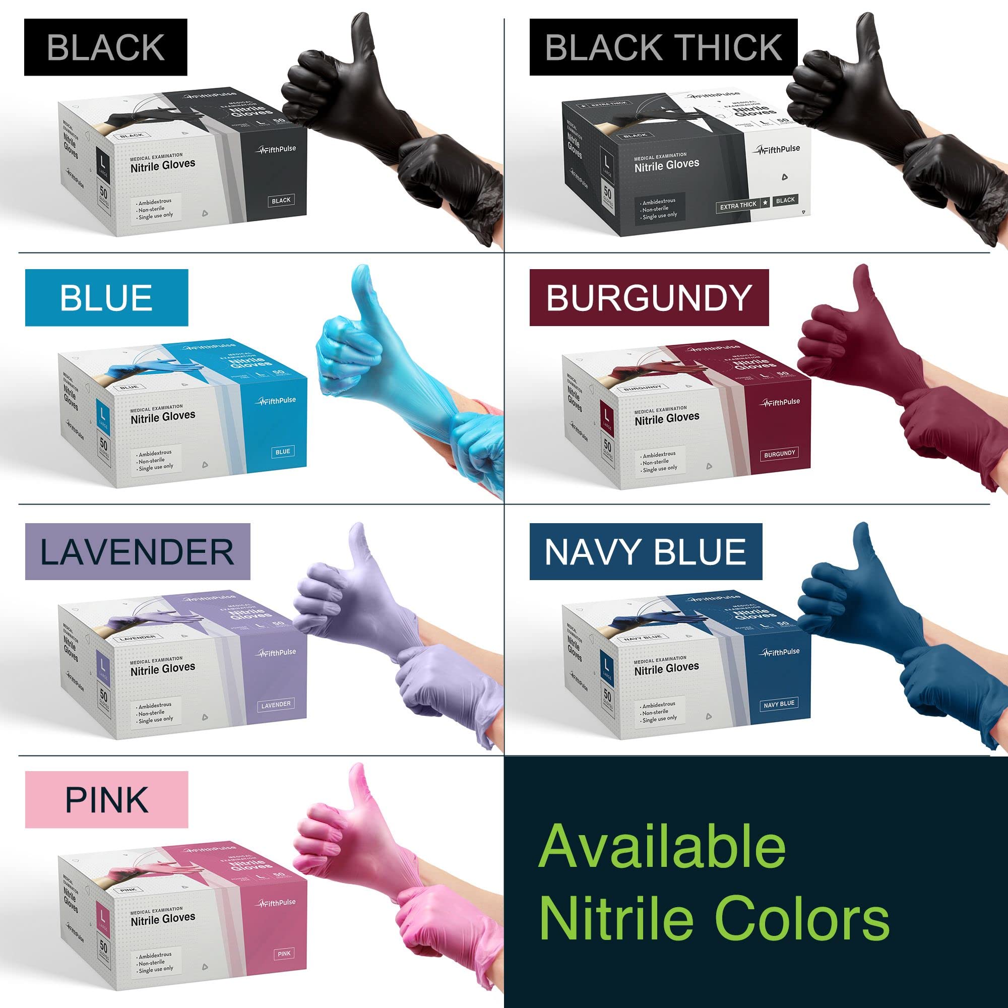 FifthPulse durable nitrile gloves offering reliable grip