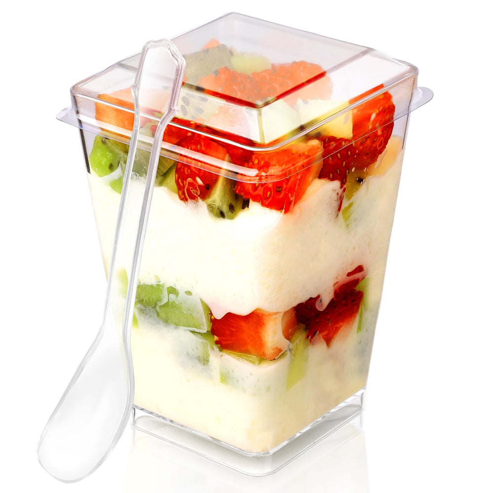 FIFWVGP dessert cups with lids for mess-free party servings