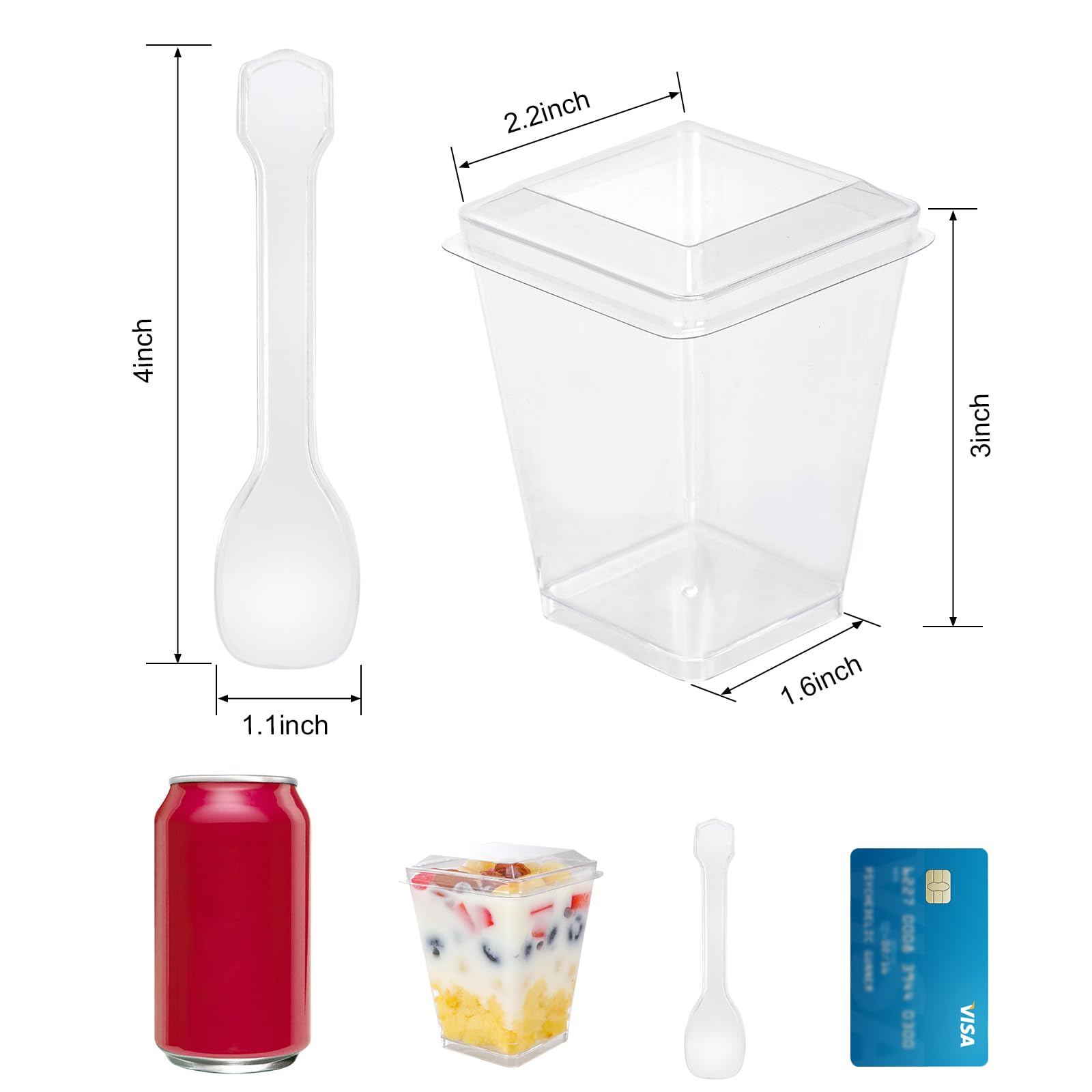 FIFWVGP lids for dessert cups protect treats and preserve freshness