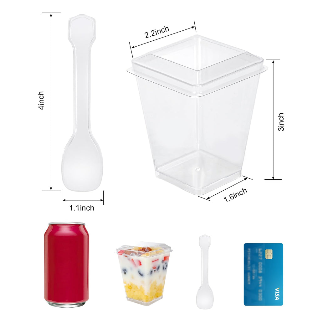 FIFWVGP lids for dessert cups protect treats and preserve freshness