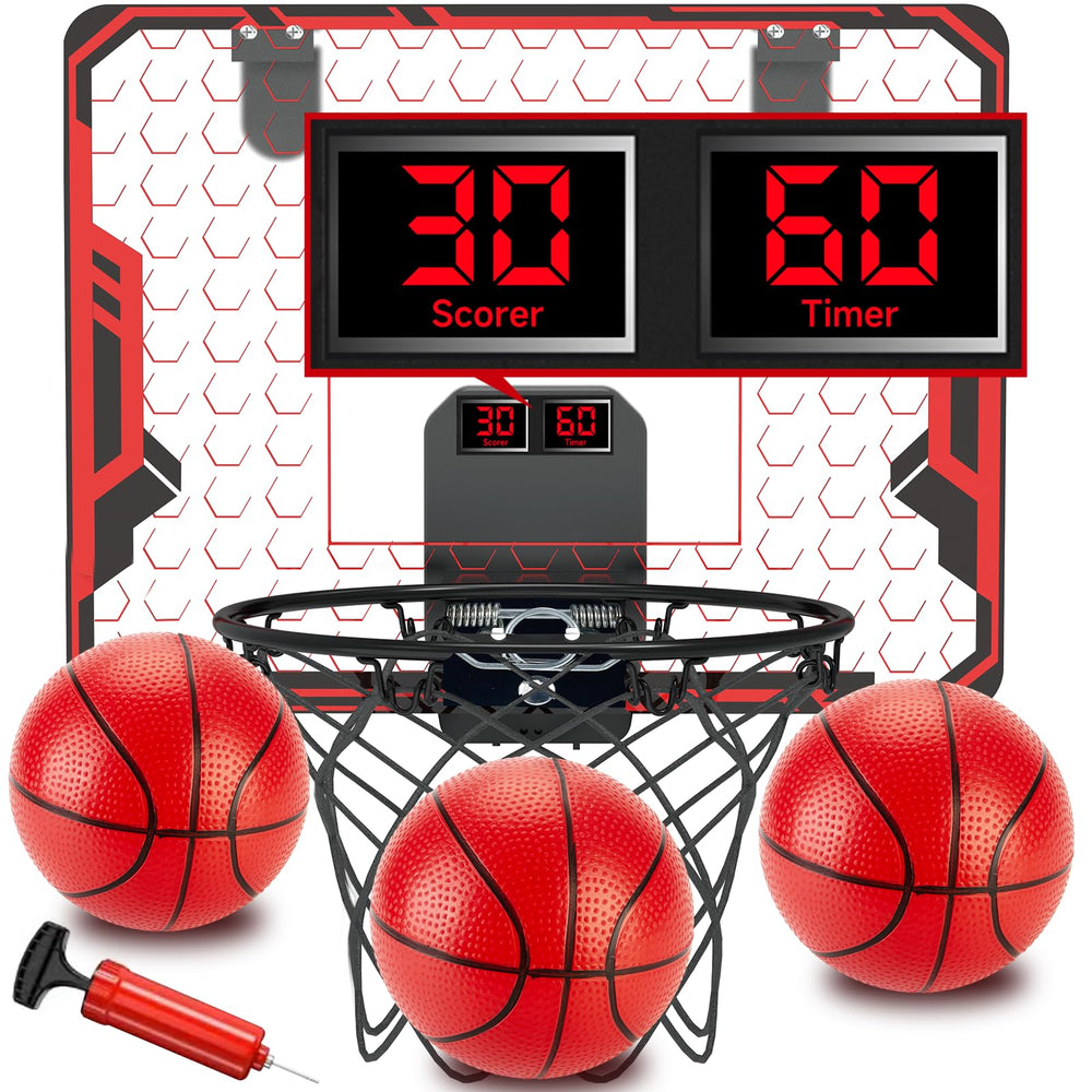 Figbush door basketball hoop installation on a door for quick setup and secure fit.