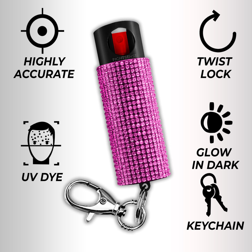 FIGHTSENSE pepper spray with 18% OC police-grade formula for strong defense