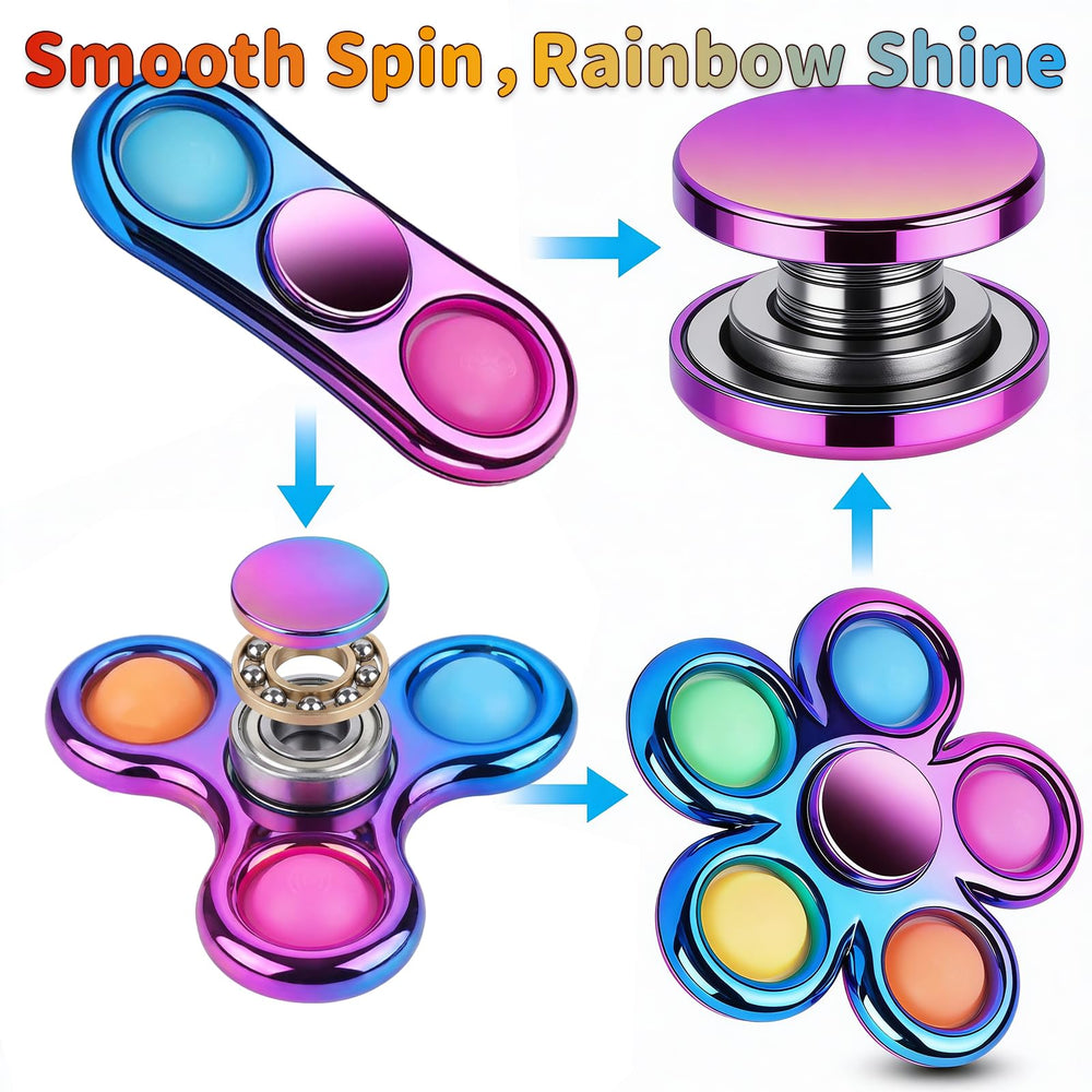 Figrol fidget spinner in hand demonstrates portable calming distraction.