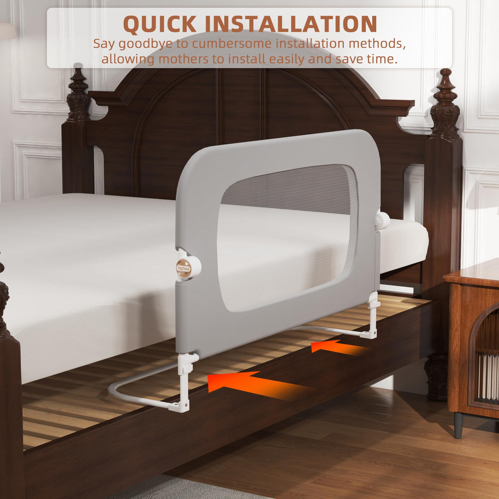 FigTime bed rail safety-certified design promotes peace of mind for families.