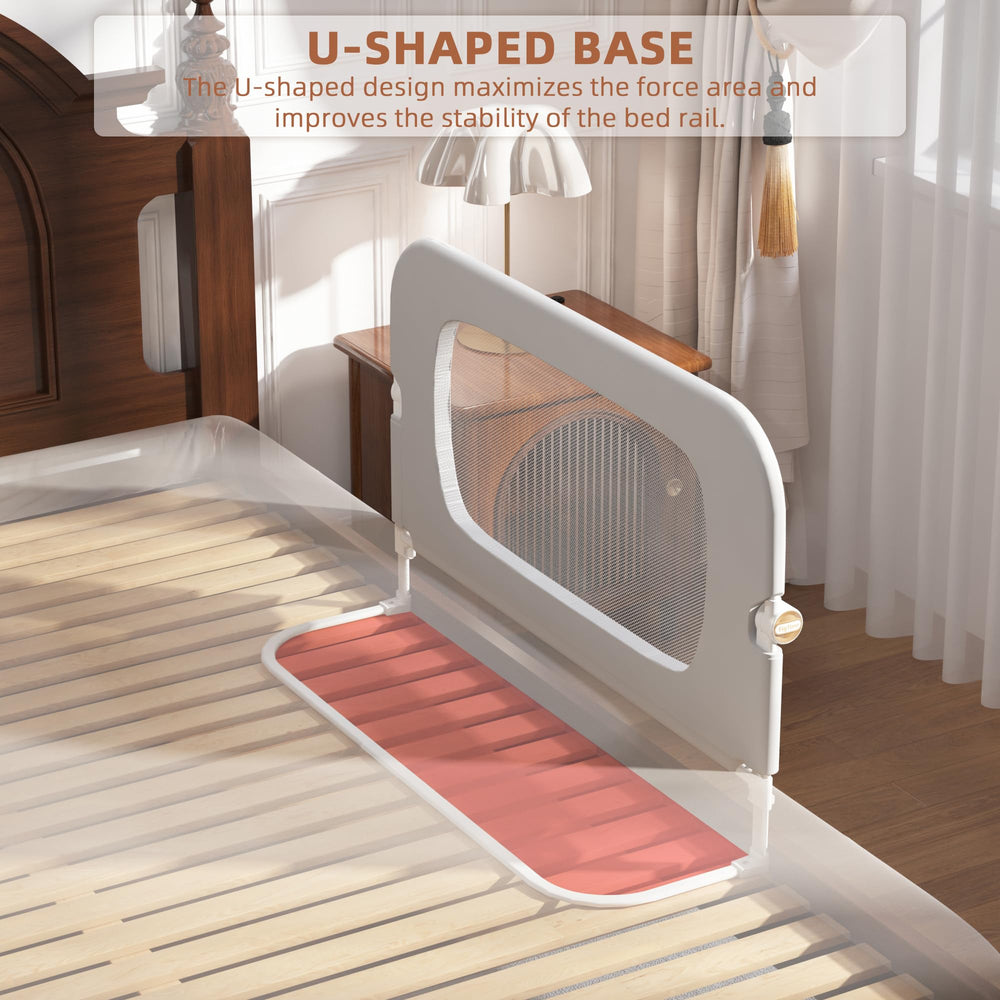 FigTime bed rail removable soft cover offers skin-friendly touch and easy cleaning.