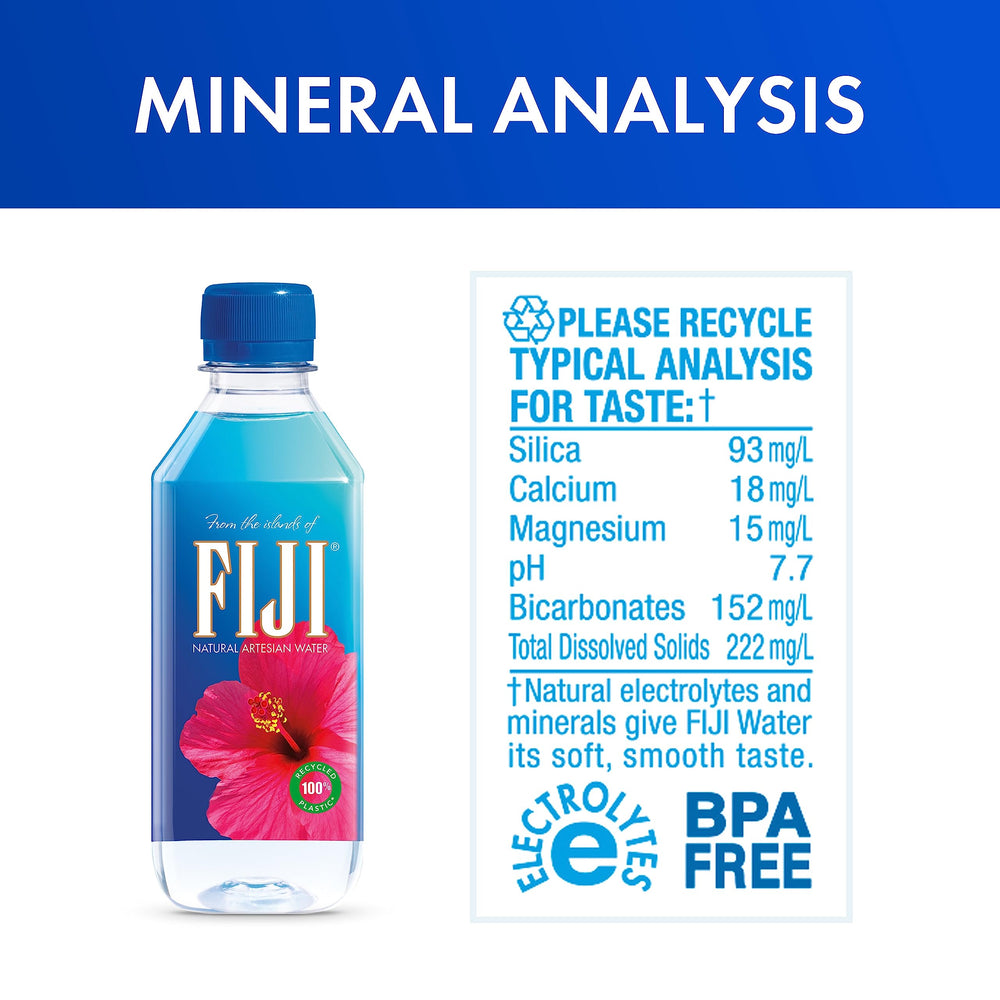 FIJI Water 330mL pack24 on office desk, easy hydration.