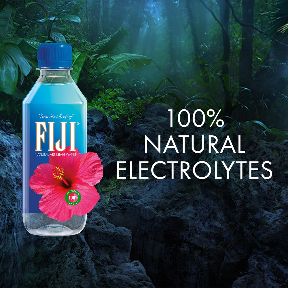FIJI Water artesian source image, natural filtration through volcanic rock.