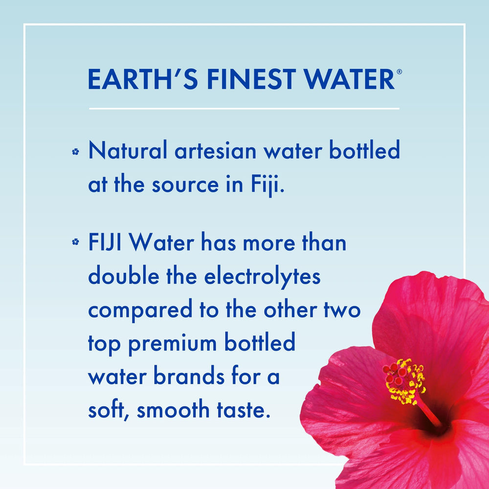 FIJI Water on a hiking trail ready for active hydration.