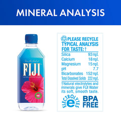FIJI Water 24-pack display showing convenient bulk hydration for events or families.