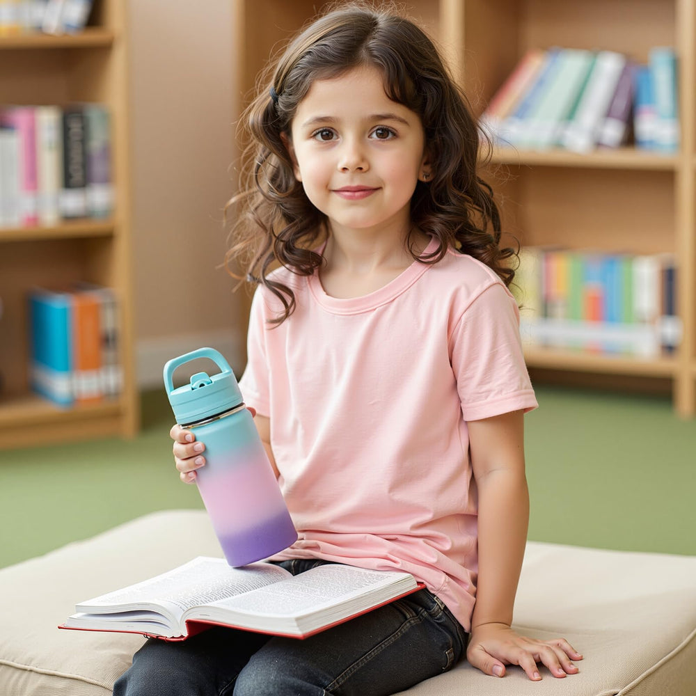 Fijinhom 12oz bottle supports hydration during activities and outdoor play