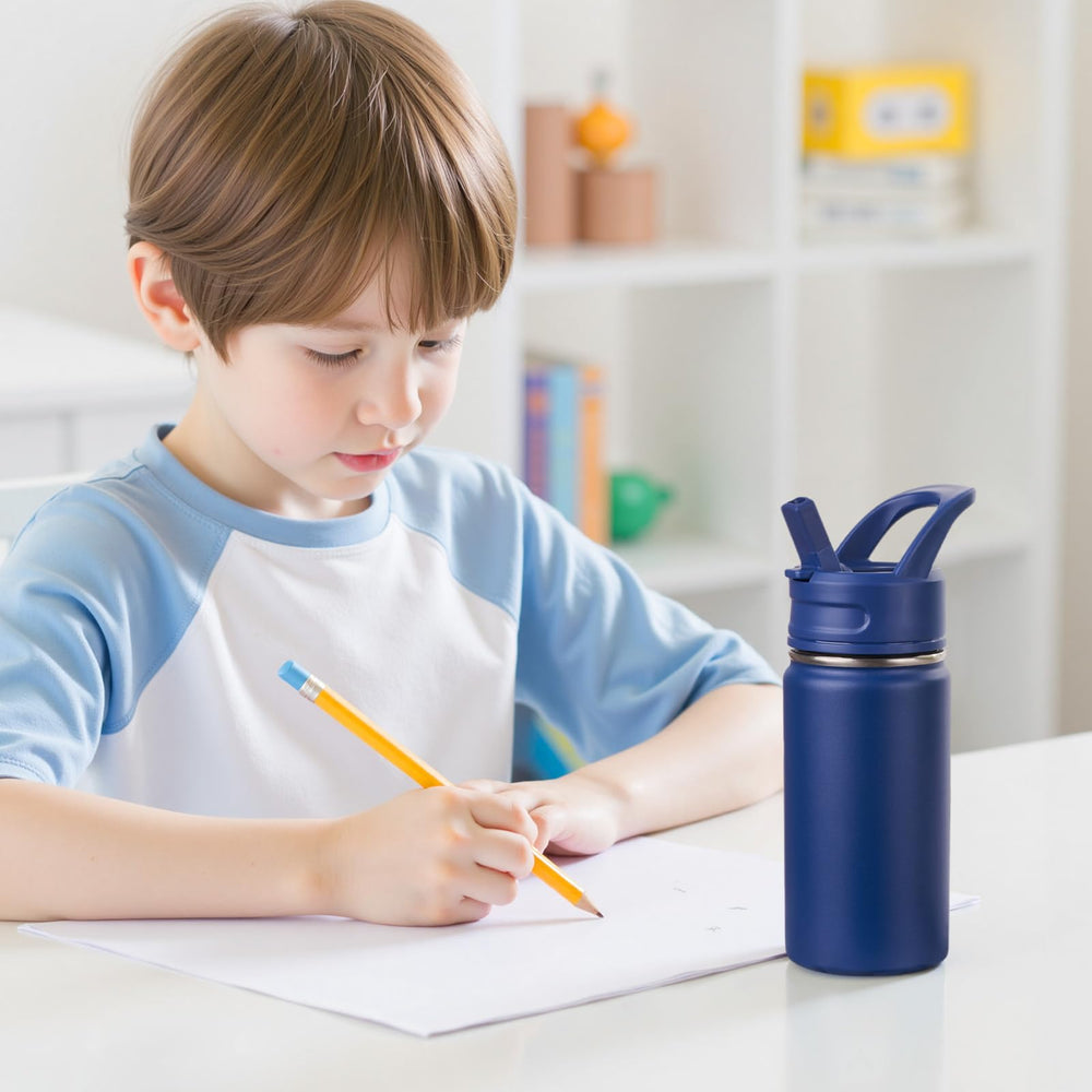 Fijinhom school and travel friendly blue bottle for daily use