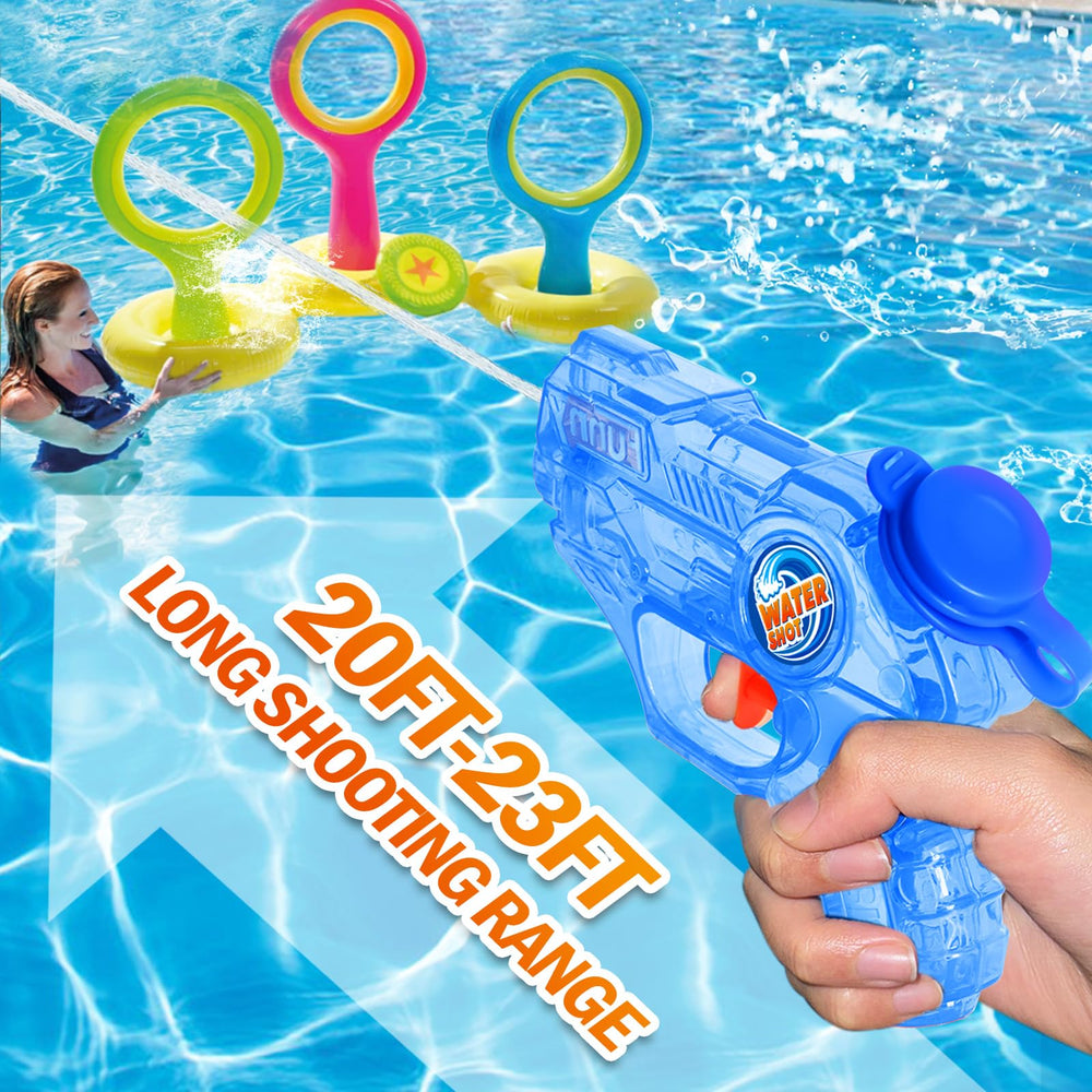 Fikamd mini water gun 4-pack kid-friendly size fits small hands for beach days