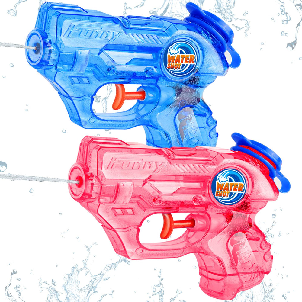 FIKAMD mini water gun two-pack in aqua for pool play