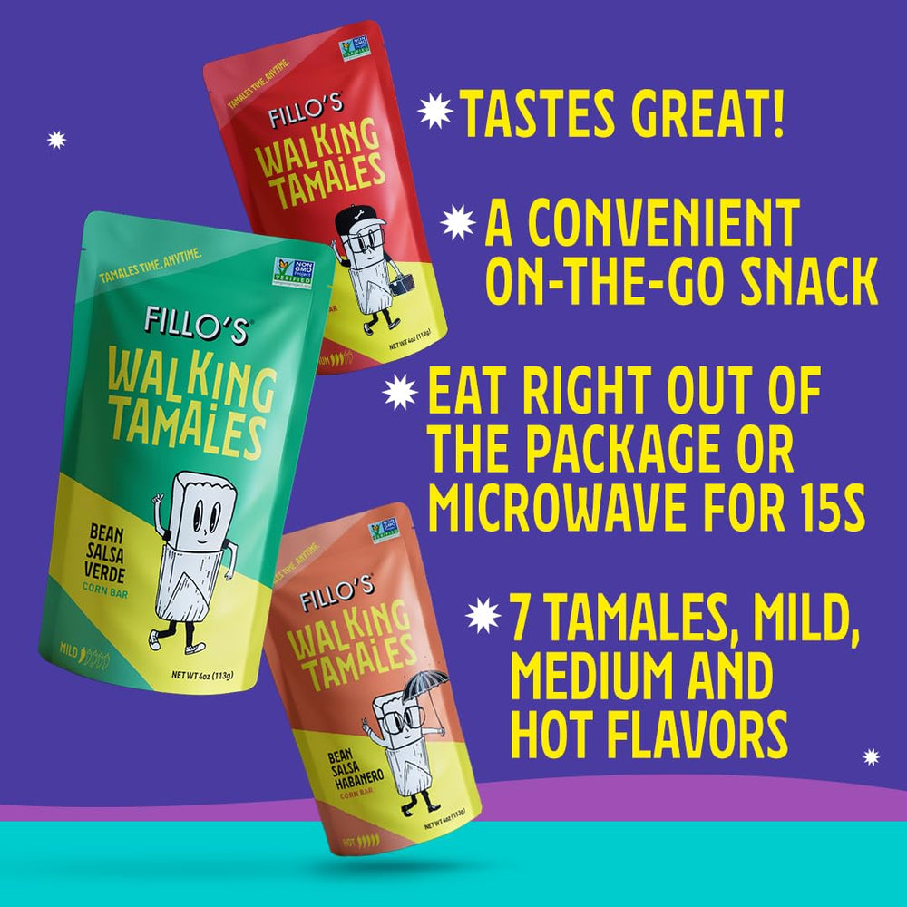 Fillos tamales habanero pack offering spicy kick for adventurous meals on the go.
