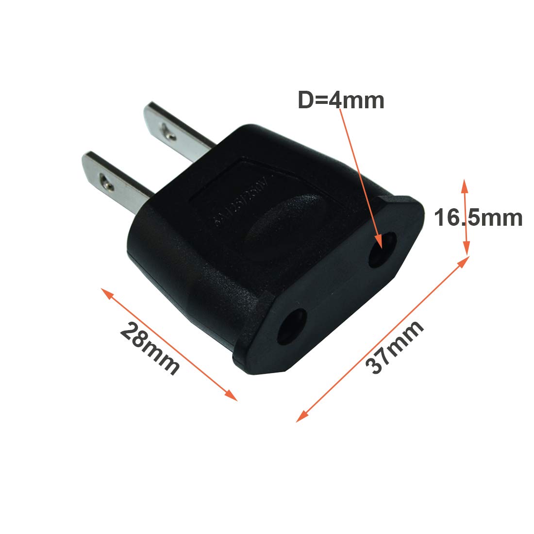 FILSHU adapter in use with US outlet, ideal for abroad accommodation