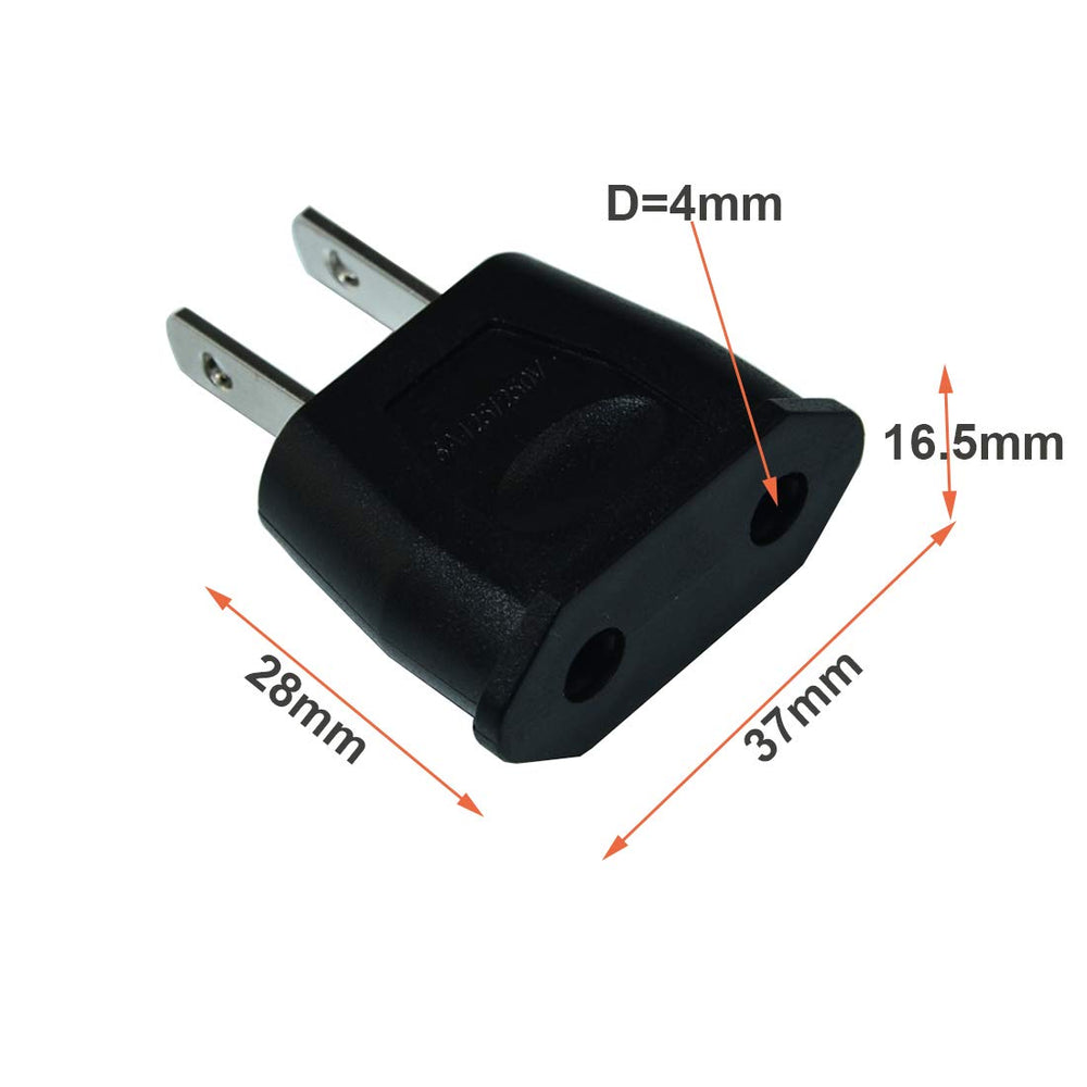 FILSHU adapter in use with US outlet, ideal for abroad accommodation