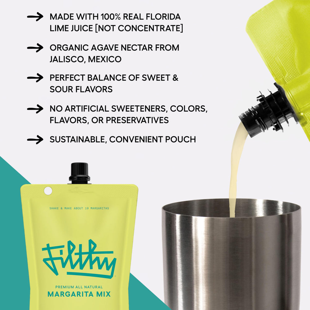 Florida lime juice close-up highlighting fresh, real juice in Filthy Food mix