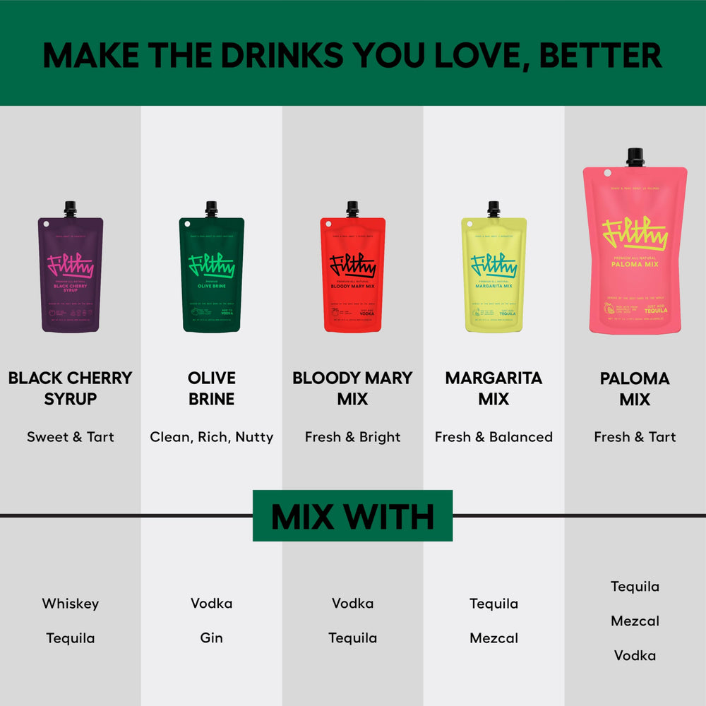 Filthy Food olive brine bar service shows consistent quality at top bars