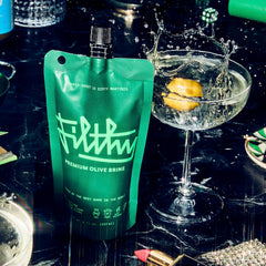 Filthy Food olive brine ingredients highlight naturally cured olives for clean flavor