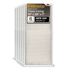 Filtrete 10x20x1 MPR 300 dust reduction filter in packaging for home HVAC.