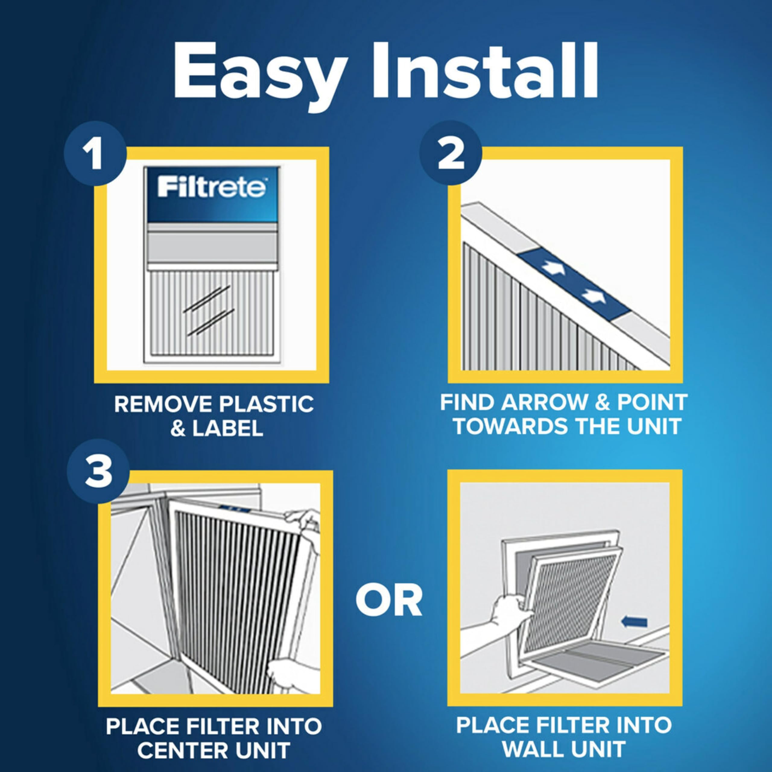 Filtrete electrostatic design close-up with magnet-like fibers attracting particles.
