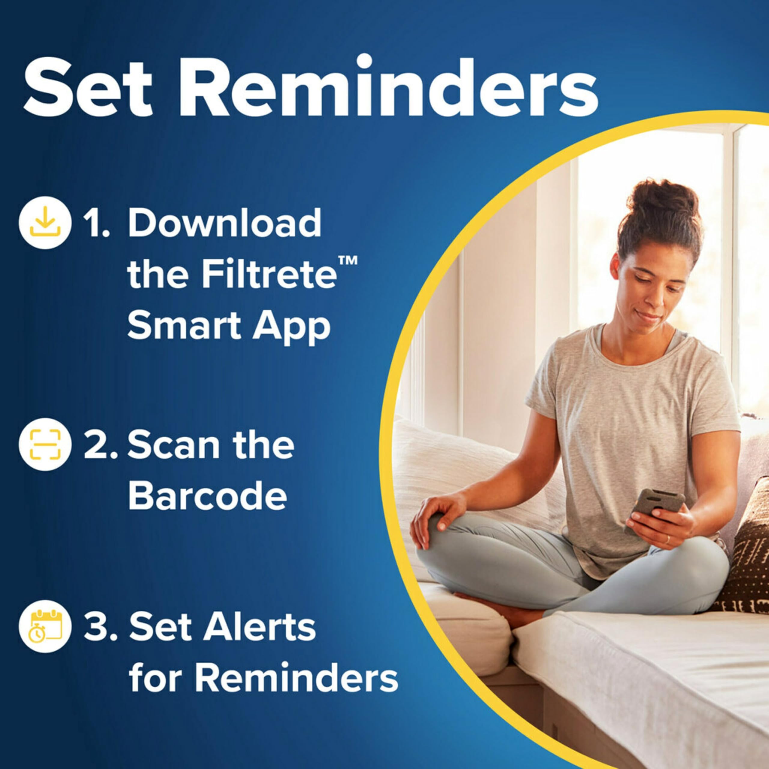 Filtrete filter installed in a furnace or air conditioner.