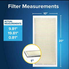 Six-pack Filtrete filters ready for replacement and storage.