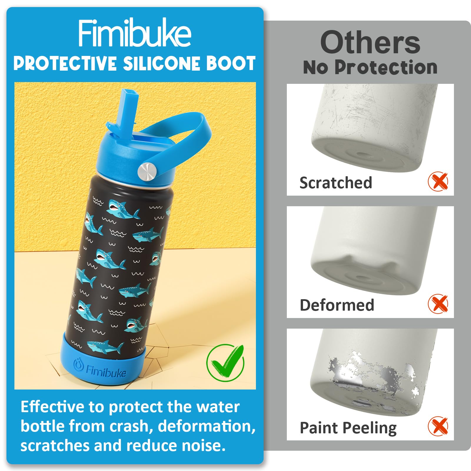 Fimibuke straw lid easy sipping for kids during class