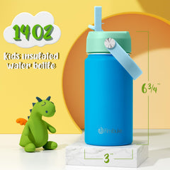 Fimibuke stainless steel bottle with double-wall insulation keeps drinks cold.