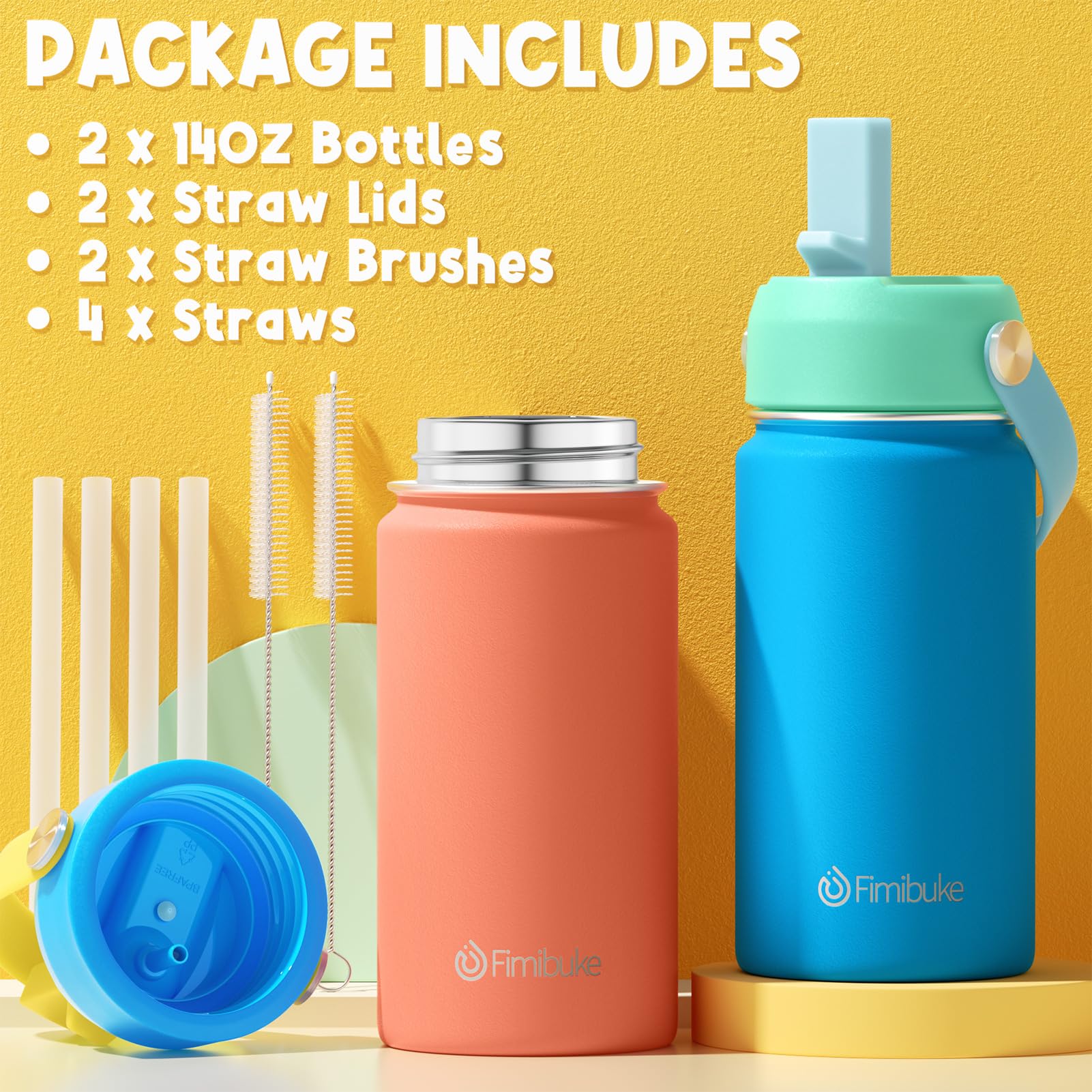 Fimibuke ocean-life patterns attract kids to stay hydrated.