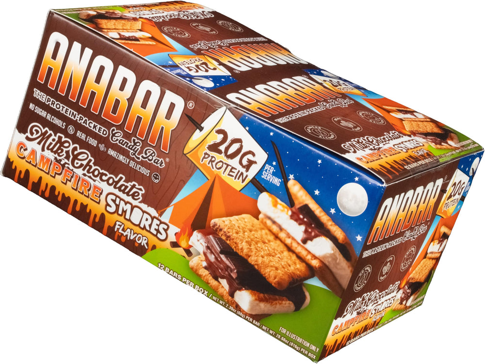 Hands holding an Anabar bar, a compact protein snack.