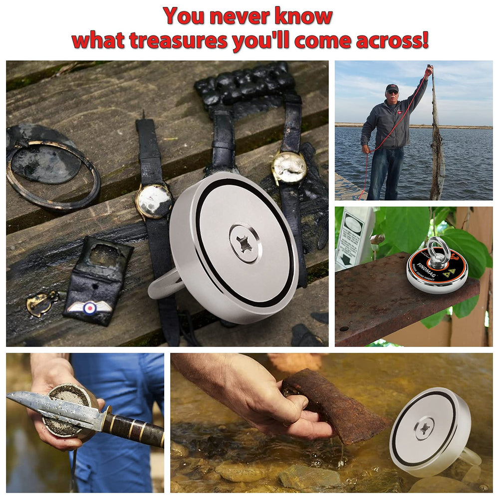 FINDMAG coated steel magnet resists rust during water use.