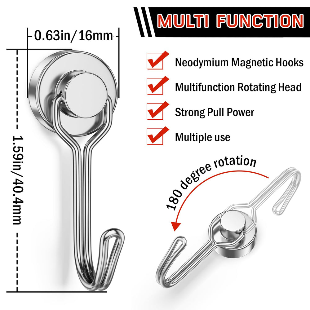 FINDMAG magnetic hook on fridge holds towels securely