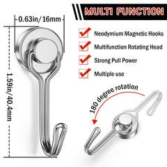 FINDMAG magnetic hook on fridge holds towels securely