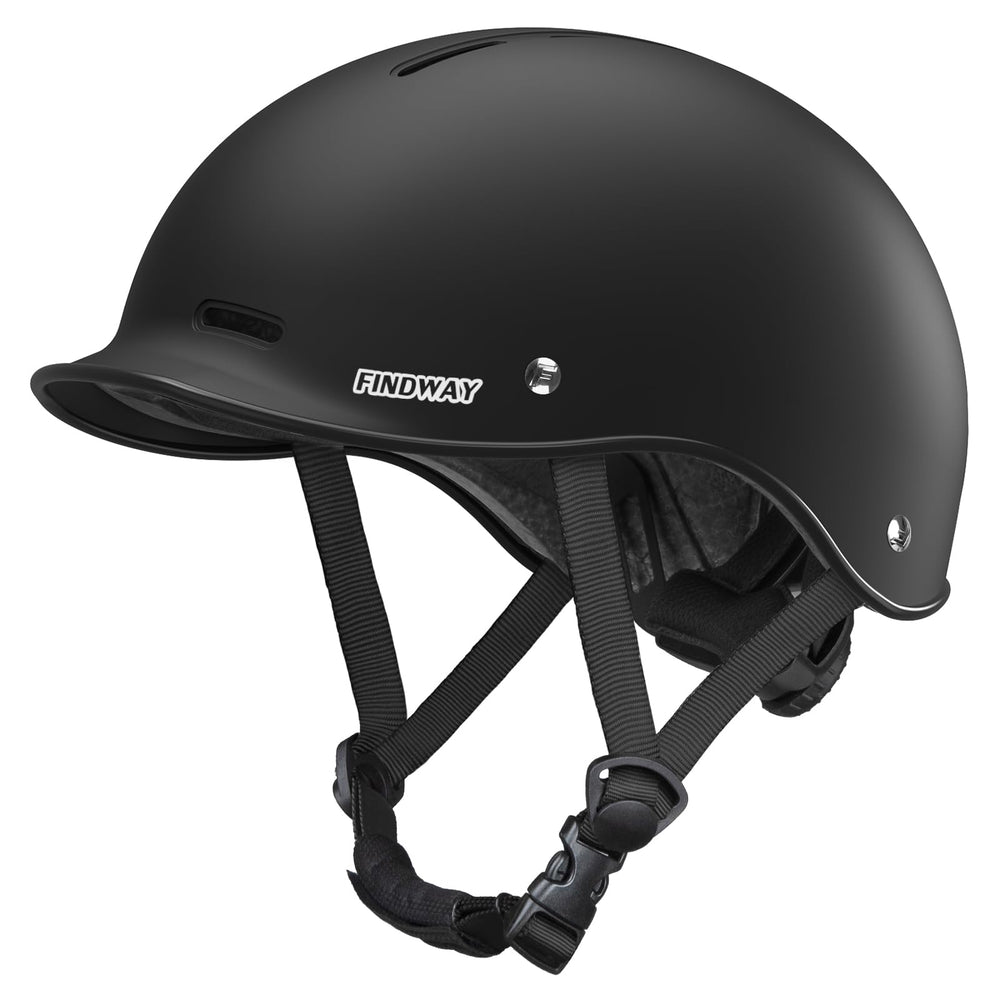 Findway Pro Bike Helmet front view with urban style and adjustable fit for comfortable commuting.