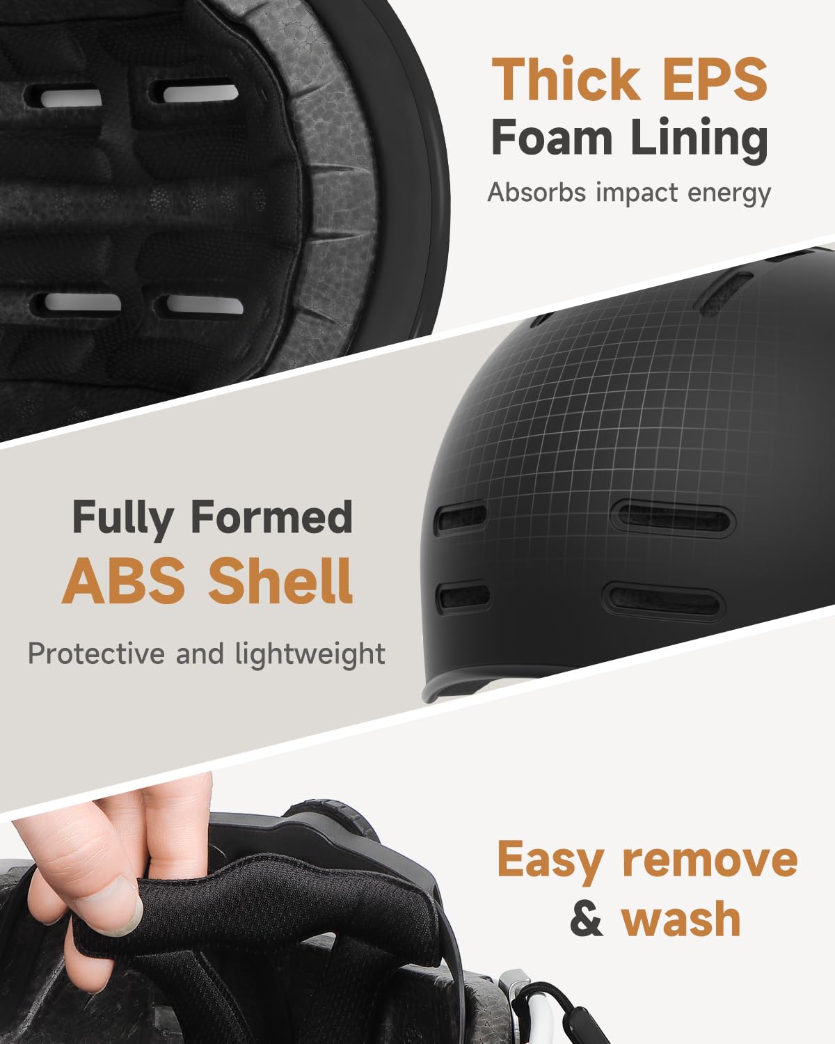 Findway Pro Bike Helmet back view highlighting dial adjustment for quick size fit.