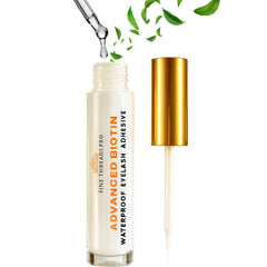 Fine Threads Pro biotin eyelash glue bottle for secure, long-lasting lashes
